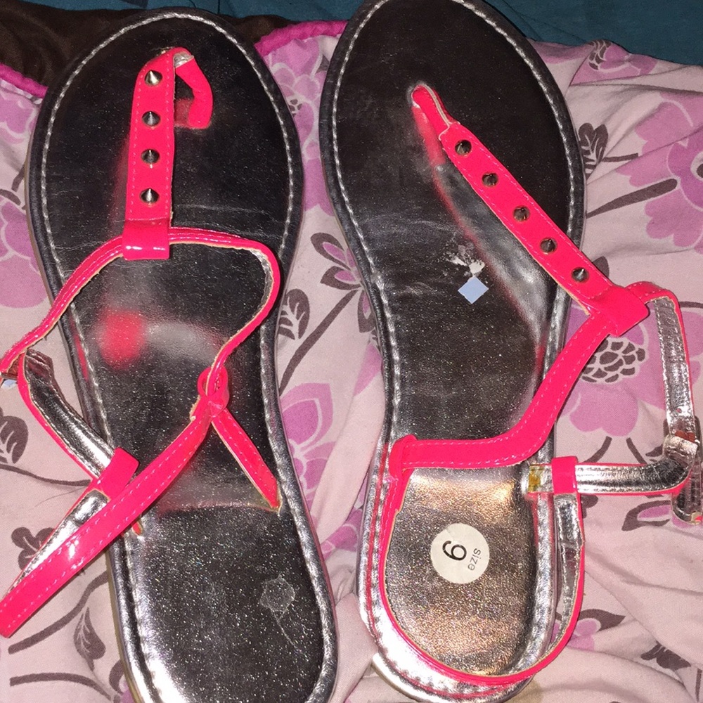 Pink cute summer sandals
